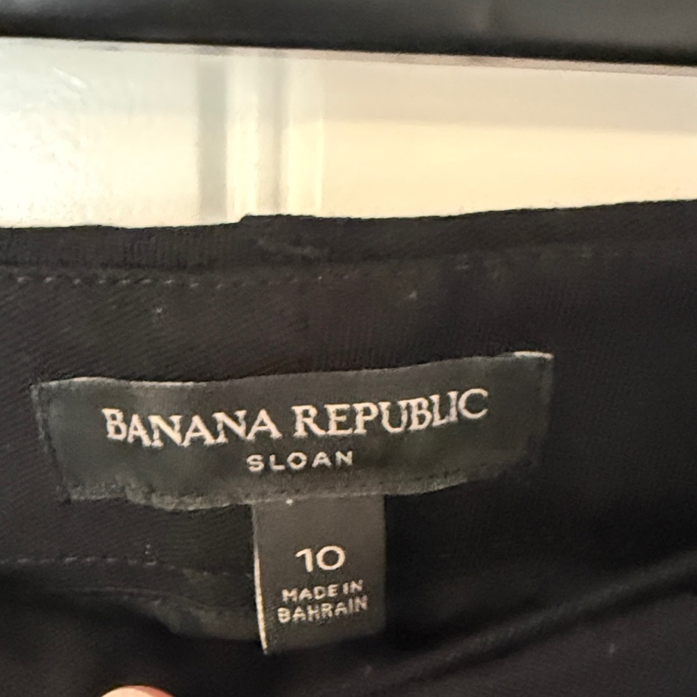 Banana Republic Sloan Slim Fit Black Dress Pants Women’s Size 10 - Picture 4 of 7